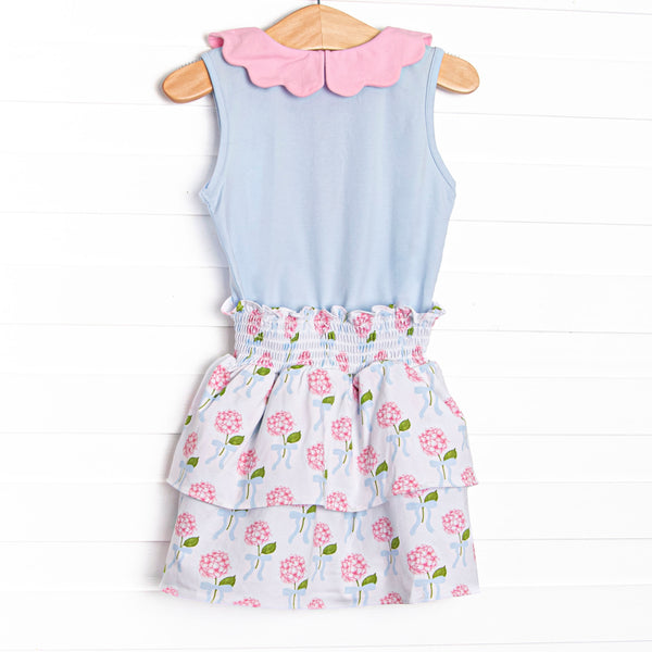 Blue Ribbon Blooms Skirt Set, Blue