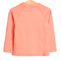 Coastal Coral Long Sleeve Rash Guard, Red
