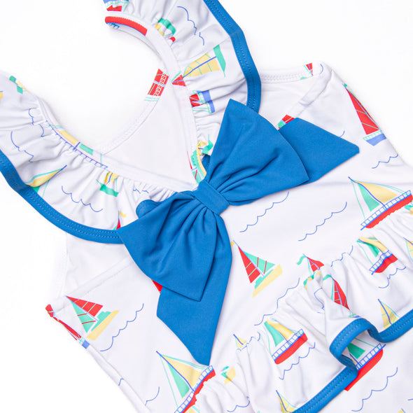 Boat Day Breeze One Piece, Blue