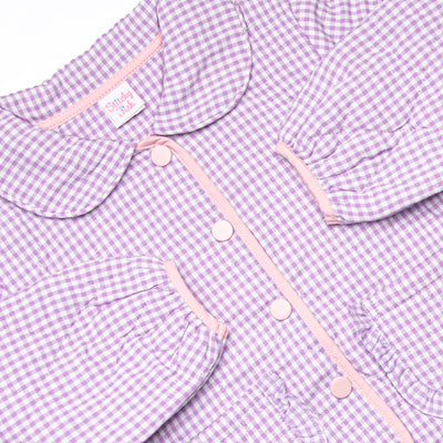 Camilla Quilted Coat, Purple