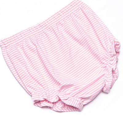 Berry Bows Applique Diaper Set, Pink