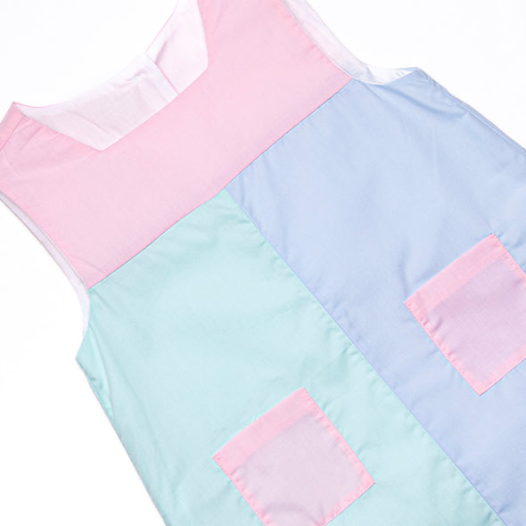Classic Color Block Dress, Pink