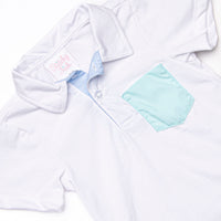 Classic Color Block Short Set, Blue