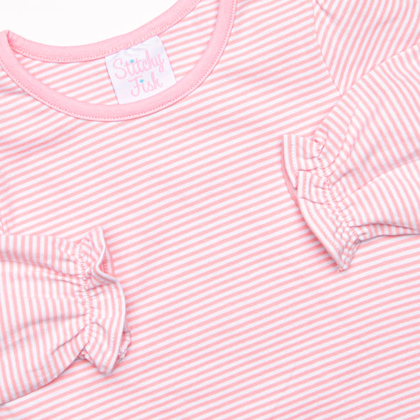 Sweet-tarts and Sweethearts Applique Dress, Pink