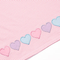 Sweet-tarts and Sweethearts Applique Dress, Pink
