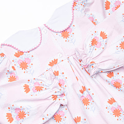 Marigold Medallions Legging Set, Pink