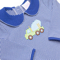 Concrete Carrier Applique Bubble, Blue Stripe