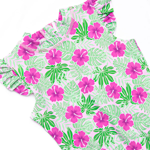 Maui Meadows One Piece, Pink