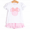 Mouse Memories Ruffle Short Set, Pink