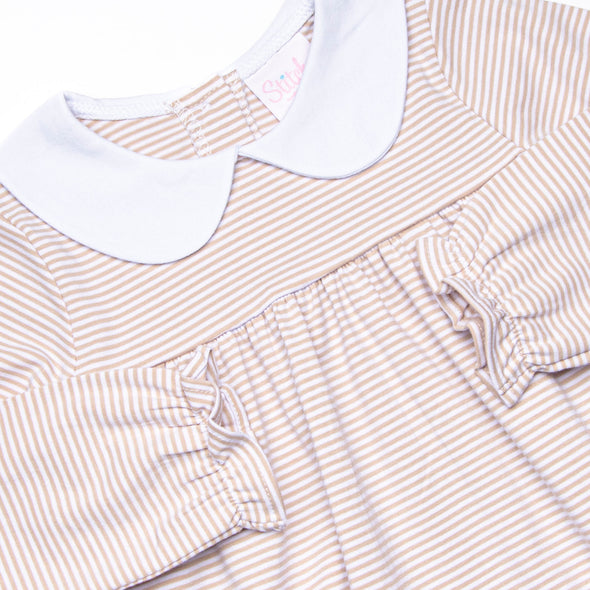 Olivia Legging Set, Tan Stripe