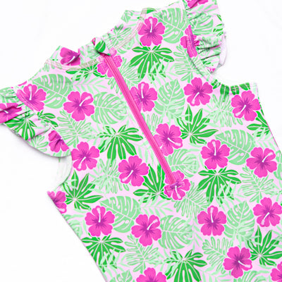Maui Meadows One Piece, Pink