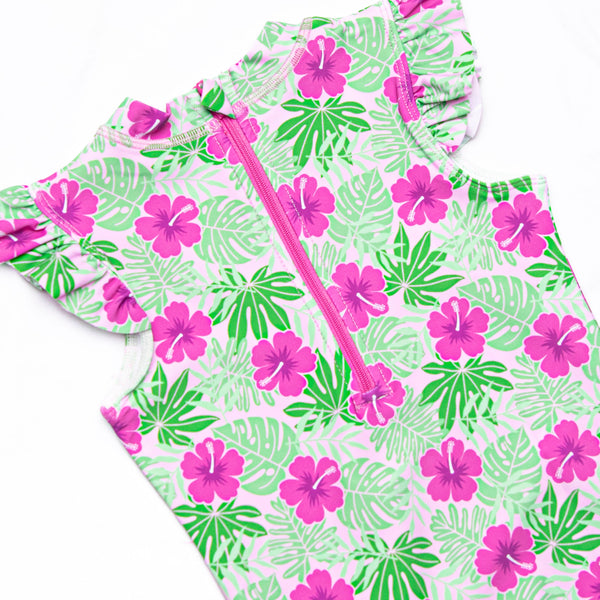 Maui Meadows One Piece, Pink