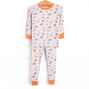 Down Field Dreamer Bamboo Pajama Set, Orange