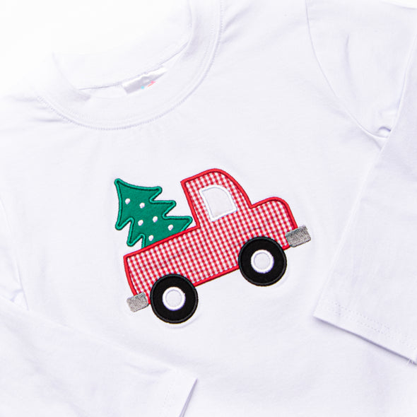 Pine Pickup Applique Pant Set, Blue