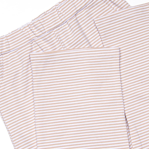 Briggs Pant Set, Tan Stripe