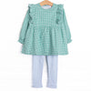 Sea Green Sky Legging Set, Green