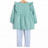 Sea Green Sky Legging Set, Green