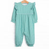 Sea Green Sky Romper, Green