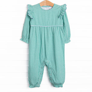 Sea Green Sky Romper, Green