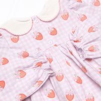 Berry Bows Scalloped Collar Legging Set, Pink