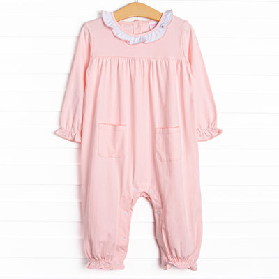 Lovely Lady Long Romper, Pink