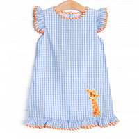 Wildlife Watch Applique Dress, Blue