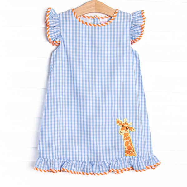 Wildlife Watch Applique Dress, Blue