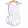 Whale Watch Sunsuit, Blue