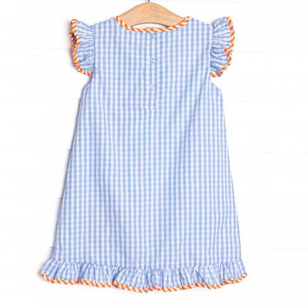 Wildlife Watch Applique Dress, Blue