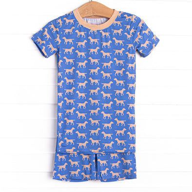 Caring Companion Bamboo Pajama Short Set, Blue