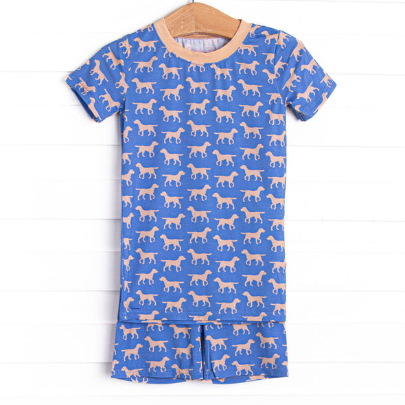 Caring Companion Bamboo Pajama Short Set, Blue