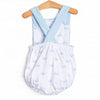 Whale Watch Sunsuit, Blue