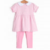 Erin Legging Set, Pink Stripe