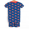 Sound the Alarm Bamboo Pajama Short Set, Blue