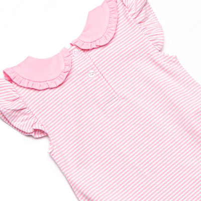 Giddy-Up Gallop Applique Bubble, Pink Stripe