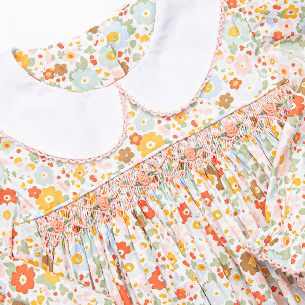Hadley Smocked Legging Set, Orange
