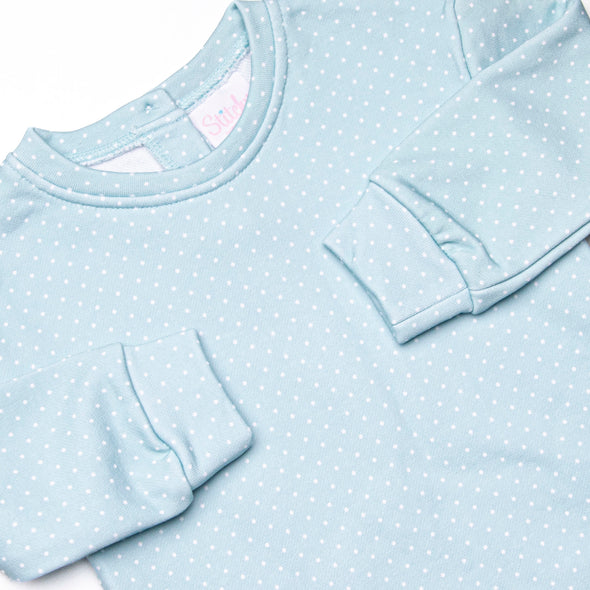 Polka Dot Play Short Set, Green