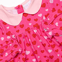 Heart Confetti Dress, Pink