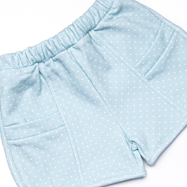Polka Dot Play Short Set, Green