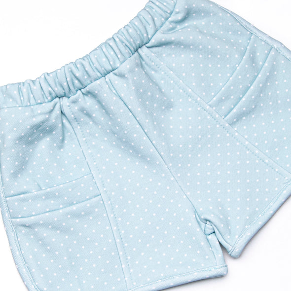 Polka Dot Play Short Set, Green