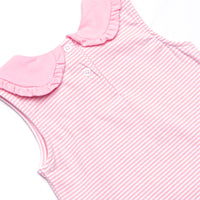 Giddy-Up Gallop Applique Short Set, Pink Stripe