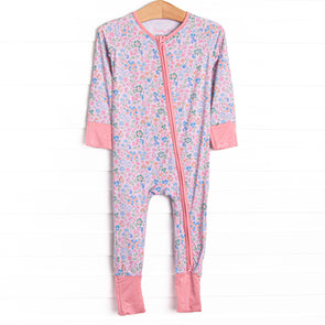 Sleepy Sapphire Bamboo Zippy Pajama, Pink