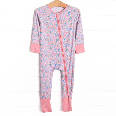 Sleepy Sapphire Bamboo Zippy Pajama, Pink