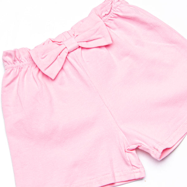 Giddy-Up Gallop Applique Short Set, Pink Stripe
