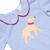 Chasing Tails Applique Bloomer Set, Blue