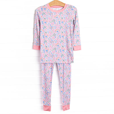 Sleepy Sapphire Bamboo Pajama Set, Pink
