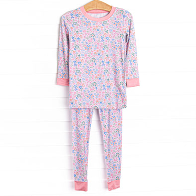 Sleepy Sapphire Bamboo Pajama Set, Pink