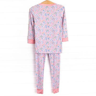 Sleepy Sapphire Bamboo Pajama Set, Pink
