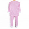 Ribbon Rows Bamboo Pajama Set, Pink