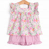 Fields of Fuchsia Ruffle Short Set, Purple